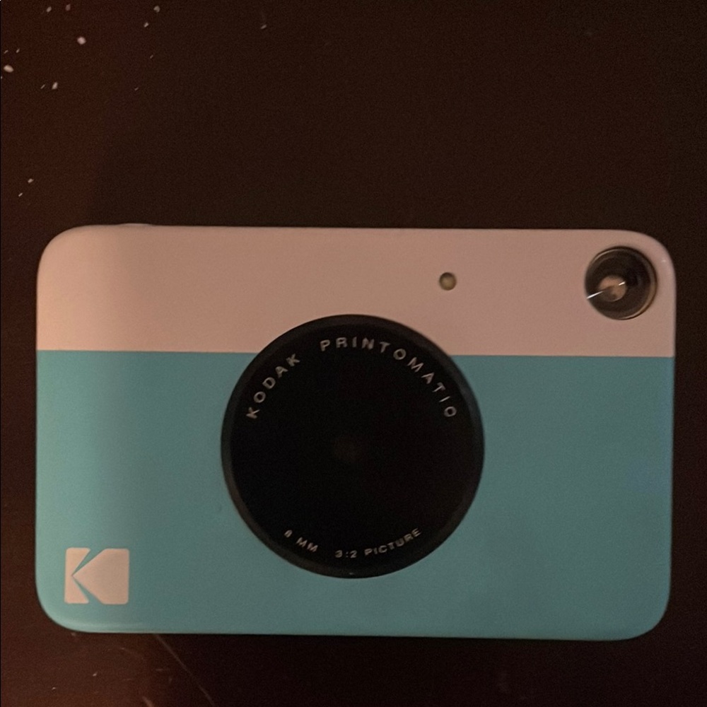Kodak Printomatic Instant Camera - Aqua and White